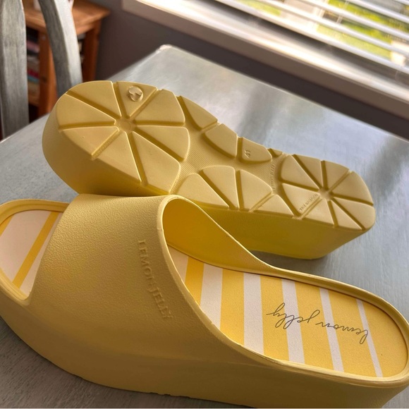 Lemon Jelly Platform Slides Sandals  size 41 ( US 10) Brand new but no box - Picture 2 of 3